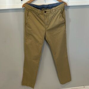 L.L.Bean Lakewashed Stretch Khakis Slim Straight 33x30